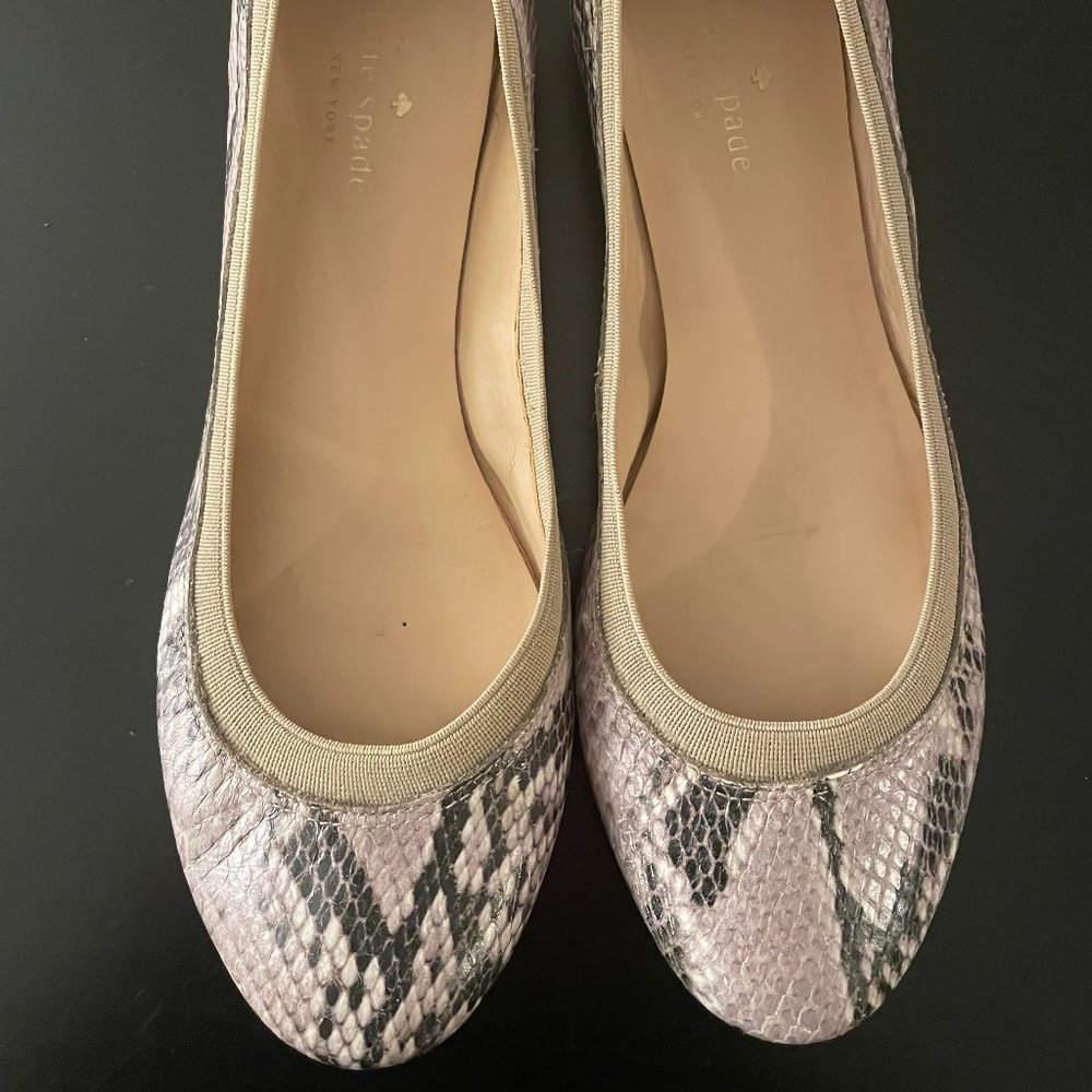 Kate spade snake skin print flats